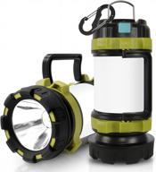 wsky t2000 led camping lantern rechargeable - best high lumen light flashlight with 6 modes and power bank capacity - ideal for camping, outdoor activities, hurricane & emergency situations логотип