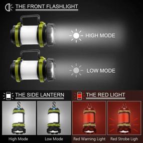 img 3 attached to Wsky T2000 LED Camping Lantern Rechargeable - Best High Lumen Light Flashlight with 6 Modes and Power Bank Capacity - Ideal for Camping, Outdoor Activities, Hurricane & Emergency Situations