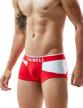experience comfort and style with seobean tauwell men's low rise trunk boxer brief short pants underwear logo
