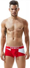 img 3 attached to Experience Comfort And Style With SEOBEAN TAUWELL Men'S Low Rise Trunk Boxer Brief Short Pants Underwear