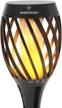 create an enchanting ambience with everbeam p2 solar flickering flame torch light - waterproof tiki light with realistic flames & easy installation - 1 pack logo