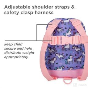 img 1 attached to 🦄 Nuby Quilted Mini Backpack: Unicorn Design with Safety Harness and Detachable Tether