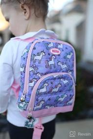img 4 attached to 🦄 Nuby Quilted Mini Backpack: Unicorn Design with Safety Harness and Detachable Tether