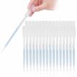 50-pack graduated pipettes for precise essential oil transfer with moveland 5ml droppers logo
