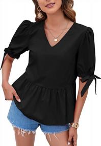 img 4 attached to Elevate Your Style With Clearlove'S Fashionable Peplum Tops For Women