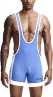 sandbank men's sleeveless sports wrestling singlet with patchwork shorts - perfect wrestling uniform for men! logo