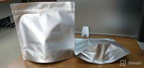 img 4 attached to MRE Stand-up Mylar Bags (50pcs) – Long Term Food Storage with Re-sealable Zipper, 8.5”x8.5” / Strong 7 mil/180 micron Thick