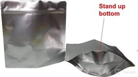 img 2 attached to MRE Stand-up Mylar Bags (50pcs) – Long Term Food Storage with Re-sealable Zipper, 8.5”x8.5” / Strong 7 mil/180 micron Thick