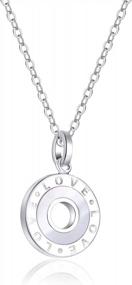 img 3 attached to Stylish 32-Model Sterling Silver Pendant Necklace With 16"+2" Extender For Women