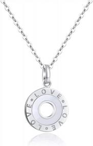 img 4 attached to Stylish 32-Model Sterling Silver Pendant Necklace With 16"+2" Extender For Women