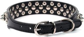 img 2 attached to AOLOVE Mushrooms Studded Adjustable Leather Dogs ~ Training & Behavior Aids