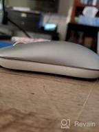 img 1 attached to 🖱️ Uiosmuph G9: Slim Silent 2.4G Wireless Rechargeable Mouse for Laptop, PC & MacBook - Grey review by Robert Johnson