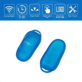 img 2 attached to 🔵 Blue TPU Protective Cover for Tesla Model X Keyless Entry Remote Control - TANGSEN Smart Key Fob Case Accessories