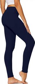img 4 attached to Ultra-Soft Women'S High Waisted Leggings - Full Length, Capri, And Shorts - Regular And Plus Sizes - 3 Inches Inseam