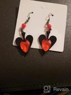 img 1 attached to Vintage Red Rhinestone Teardrop Butterfly Earrings - RareLove Collection review by Maria Hanson