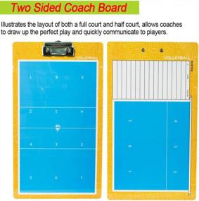 img 3 attached to Premium Double-Sided Dry Erase Clipboard With Marker Pen, Eraser And Whistle For Coaching Tactics In Baseball, Basketball, Football, Soccer, Hockey And Volleyball - Shinestone Coaches Board
