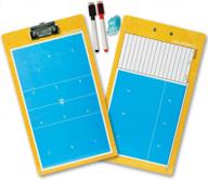 premium double-sided dry erase clipboard with marker pen, eraser and whistle for coaching tactics in baseball, basketball, football, soccer, hockey and volleyball - shinestone coaches board logo