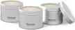 set of 3 hand-poured soy candles in tin with signature white tea fragrance by westin - 4 oz. each logo