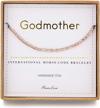 unique godmother morse code bracelet: perfect gift for women on birthdays, christmas and christenings! logo