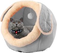 luiceabc soft lightweight cat bed: washable tent furniture for kittens and cats logo