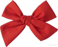 🎀 organic cotton hair bows for baby girls and toddlers (universal fit) logo