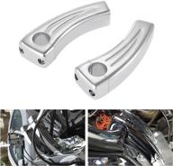 🏍️ innoglow motorcycle handlebar risers for honda yamaha v-star road star kawasaki suzuki harley davidson cruisers choppers - custom 1 inch bars grips billet with 4.5-inch pullback логотип