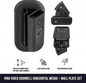 img 4 attached to 35°-55° Adjustable Angle Mount Compatible With Ring Video Doorbell Wired - Wasserstein
