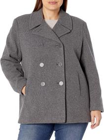 img 2 attached to Calvin Klein Womens Breasted Peacoat Women's Clothing via Coats, Jackets & Vests