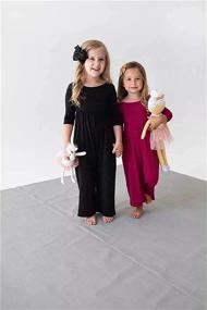 img 2 attached to Aoysky Jumpsuits Sleeve Jumpsuit Pockets Girls' Clothing : Jumpsuits & Rompers