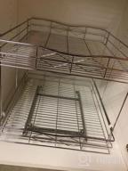 img 1 attached to 2 Tier Pull Out Under Sink Cabinet Organizer, Sliding Wire Shelf Storage Basket For Kitchen Bathroom - 17" W X 21" D X 16-3/8"H (Requires 18 Inch Cabinet Opening) review by Ickey Case
