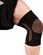 copper infused knee sleeve with bamboo charcoal compression for effective support logo