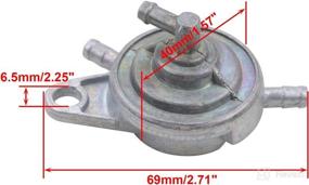 img 3 attached to 🔧 High-Performance GOOFIT Fuel Pump Valve Vacuum Petcock for GY6 50cc 125cc 150cc Chinese ATV Scooter - Roketa Sunl Taotao Compatible Replacement