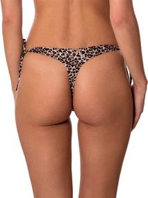 img 2 attached to 👙 RELLECIGA Women's Tie-Side Bikini Bottom - Stylish Swimwear at Swimsuits & Cover Ups