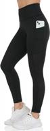 high waisted capri yoga pants with tummy control and mesh by raypose - workout leggings with pockets for women's gym routines logo