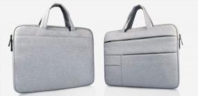 img 3 attached to Se7Enline Compatible With Laptop Sleeve Bag Case For New MacBook Pro 13 Inch,New MacBook Air 13 Inch,IPad Pro, Microsoft Surface Pro 3/4/5 Chromebook Tablets Carrying Bag, Grey