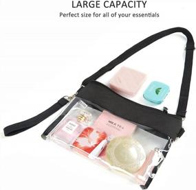 img 1 attached to Clear Crossbody Purse Bag - PGA, NCAA Stadium Approved Clear Tote: Perfect For Sporting Events!