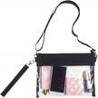 clear crossbody purse bag - pga, ncaa stadium approved clear tote: perfect for sporting events! logo