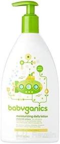 img 2 attached to Babyganics Chamomile Verbena Extra Gentle Moisturizing Daily Lotion - Large Size 17 Fl Oz (502 ml)