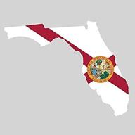 florida state shaped flag sticker - premium vinyl decal by fa graphix - ideal for fl enthusiasts логотип