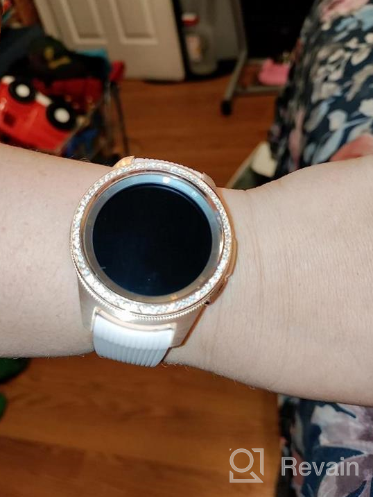 img 1 attached to Bling Diamond Links Samsung Galaxy Watch 4/5/Active2 Band - Compatible With 40Mm, 44Mm & 45Mm Watches - Women'S Sliver Bracelet review by Affan Yeo