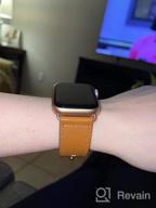 картинка 1 прикреплена к отзыву Upgrade Your Apple Watch With Genuine Leather Strap - KYISGOS Compatible With IWatch Band In Retro Camel Brown/Black, Fits 41Mm/40Mm/38Mm Sizes от Natasha Williams