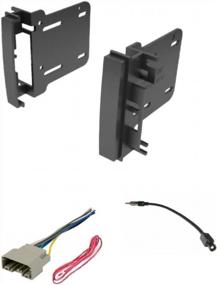 img 1 attached to 🚗 ASC Audio Car Stereo Radio Install Dash Kit, Wire Harness, and Antenna Adapter - Add Double Din Radio to Compatible Chrysler Dodge Vehicles Listed Below