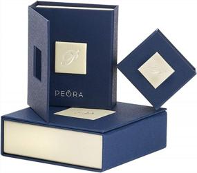 img 1 attached to Обручальное кольцо Peora London Blue Topaz из стерлингового серебра 925 пробы для женщин - натуральный 2-каратный драгоценный камень огранки «принцесса», размер 7 мм, комфортная посадка, доступны размеры от 5 до 9