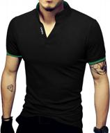 👔 logeeyar men's fashion pique cotton polo shirt - short/long sleeve slim fit henley t-shirts logo