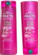 🌿 garnier fructis full & plush paraben-free fortifying shampoo & conditioner set – 12.5 fl oz shampoo & 12 fl oz conditioner – buy now! logo