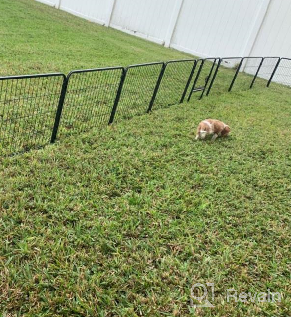 img 1 attached to Heavy Duty Foldable Dog Pen - Portable & Versatile Indoor/Outdoor Barrier For Pets review by Jason Winkfield