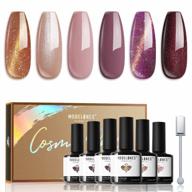 get magnetic and sparkling nails with modelones' limited edition cat eye gel nail polish set logo