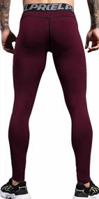 img 2 attached to Yuerlian Men'S Cool Dry Compression Baselayer Leggings For Enhanced Performance