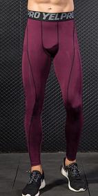 img 1 attached to Yuerlian Men'S Cool Dry Compression Baselayer Leggings For Enhanced Performance