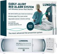 lunderg early alert bed alarm system - беспроводная сенсорная панель и пейджер для кровати - комплект для мониторинга пожилых людей с технологией pre-alert smart - сигнализация для кровати и предотвращение падения для пожилых людей и пациентов с деменцией логотип